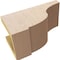 Ekena Millwork 5"W x 10"D x 5"H Wide Van Buren Rough Cedar Woodgrain TimberThane Corbel, Primed Tan CORUR05X10X05VANRCPR - alternate 2